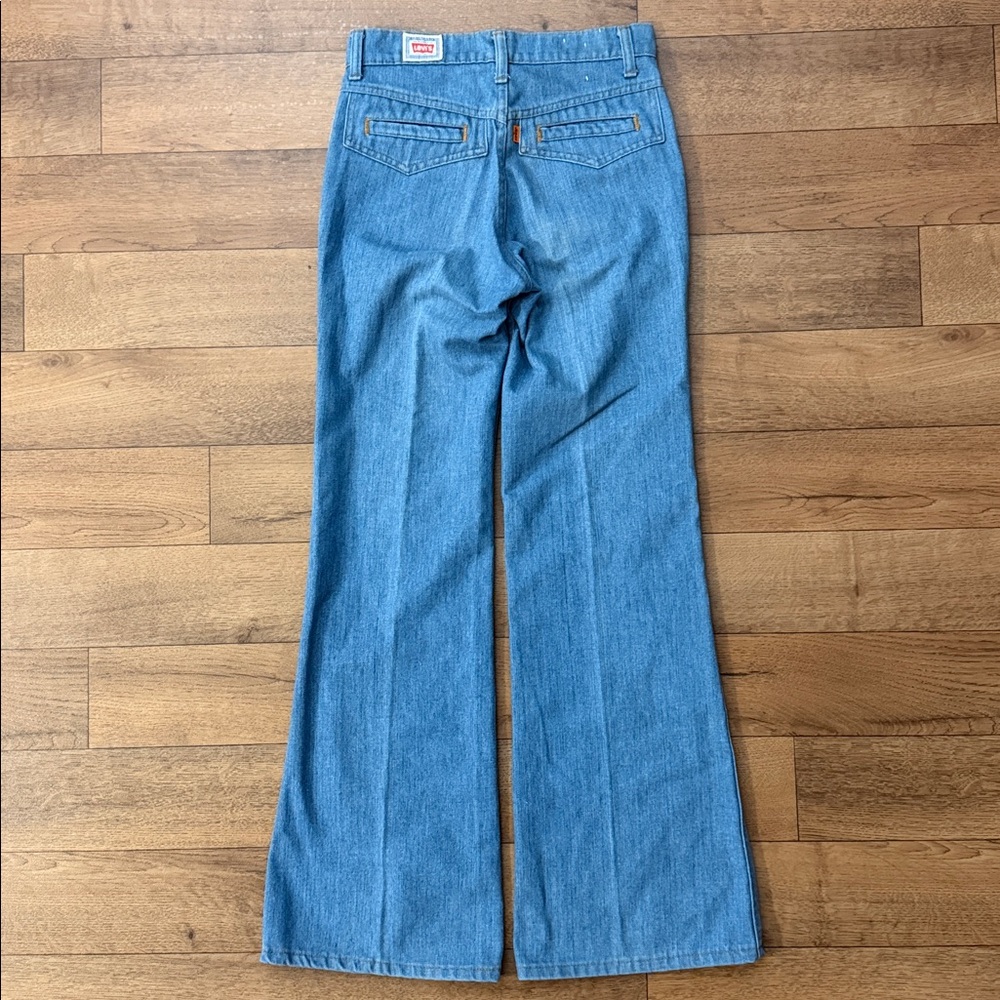 Vintage Levi’s Size 28 Orange Tab Jeans Blue Coastal Cowgirl Rodeo Festival Boho - Picture 2 of 16